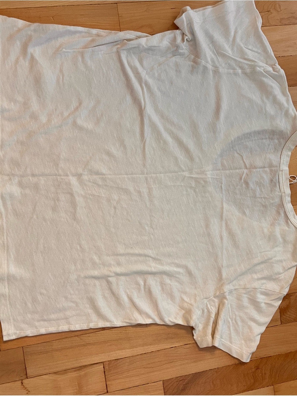 Women's White V-Neck Tee by Buck Mason - Picture 3 of 3